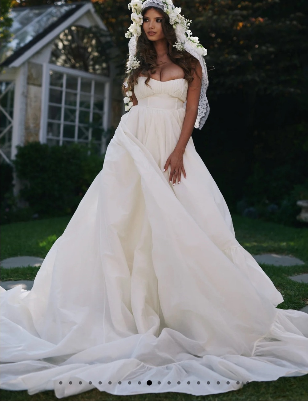 The Ivory Organdy Destination Gown NEW WITH TAGS